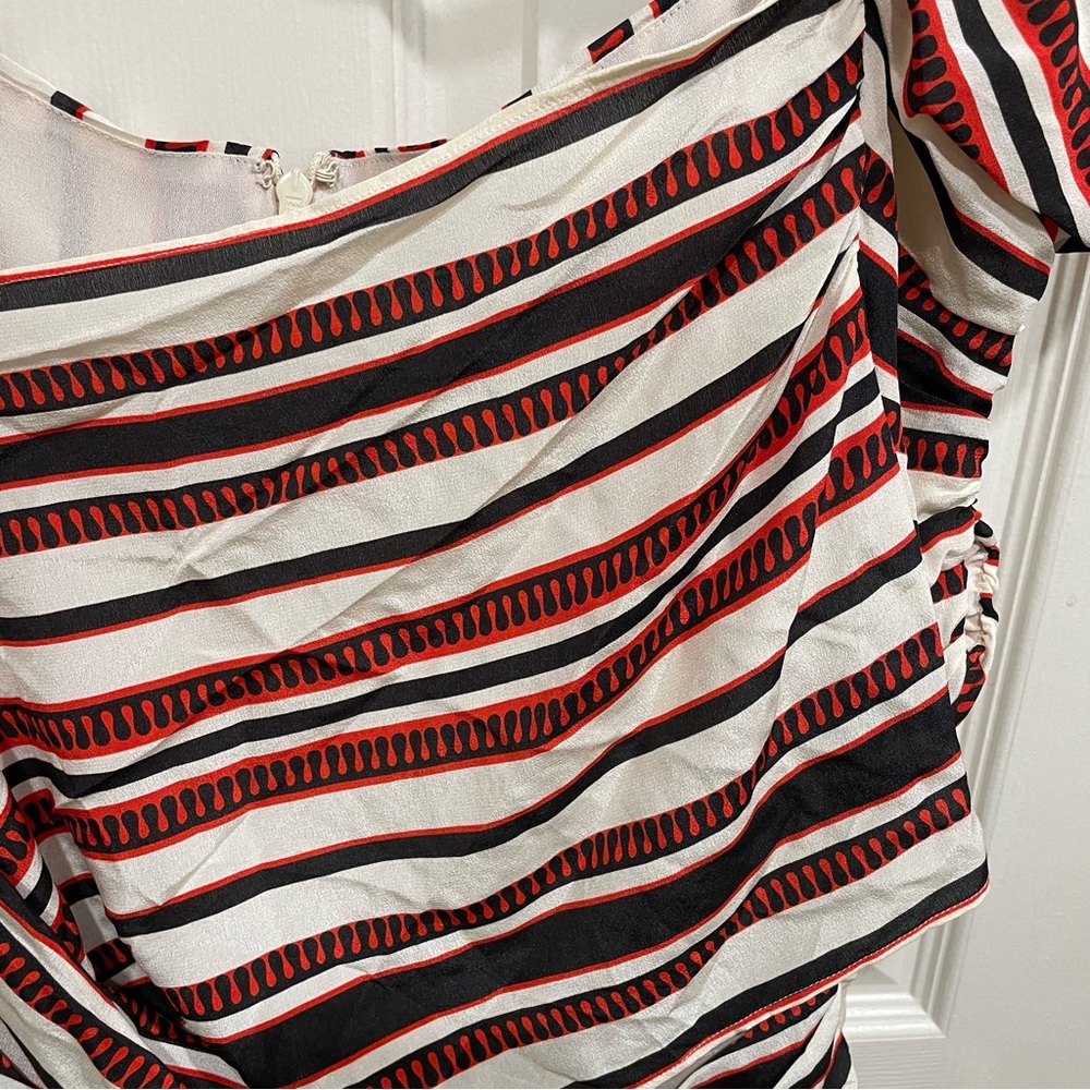 Anna Sui 3X Target Silk Printed Off the Shoulder Mini Dress NWOT - Picture 5 of 9
